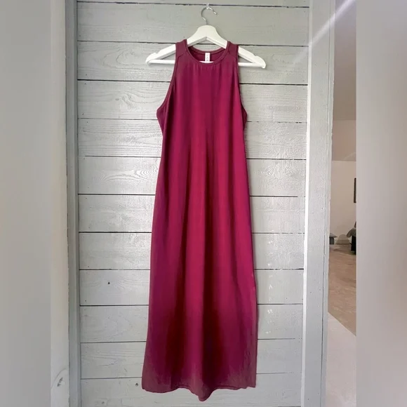 lululemon athletica | Dresses | Lululemon Athletica Burgundy Midi Dress |  Poshmark